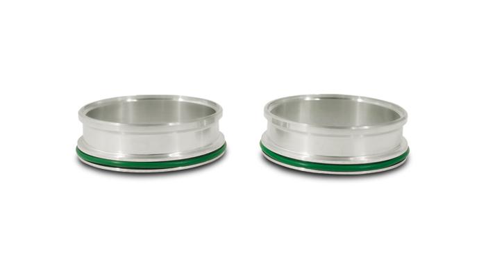 Vibrant Performance Hd Aluminum Weld Ferrules With O-Rings For 2.5" Od Tubing - Sold In Pairs - 12545