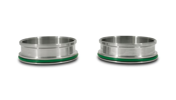 Vibrant Performance Stainless Steel Weld Ferrules With O-Rings For 4" Od Tubing - 12558