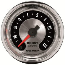 Auto Meter 2-1/16" BOOST/VACUUM, 30 IN HG/15 PSI, AMERICAN MUSCLE - 1258