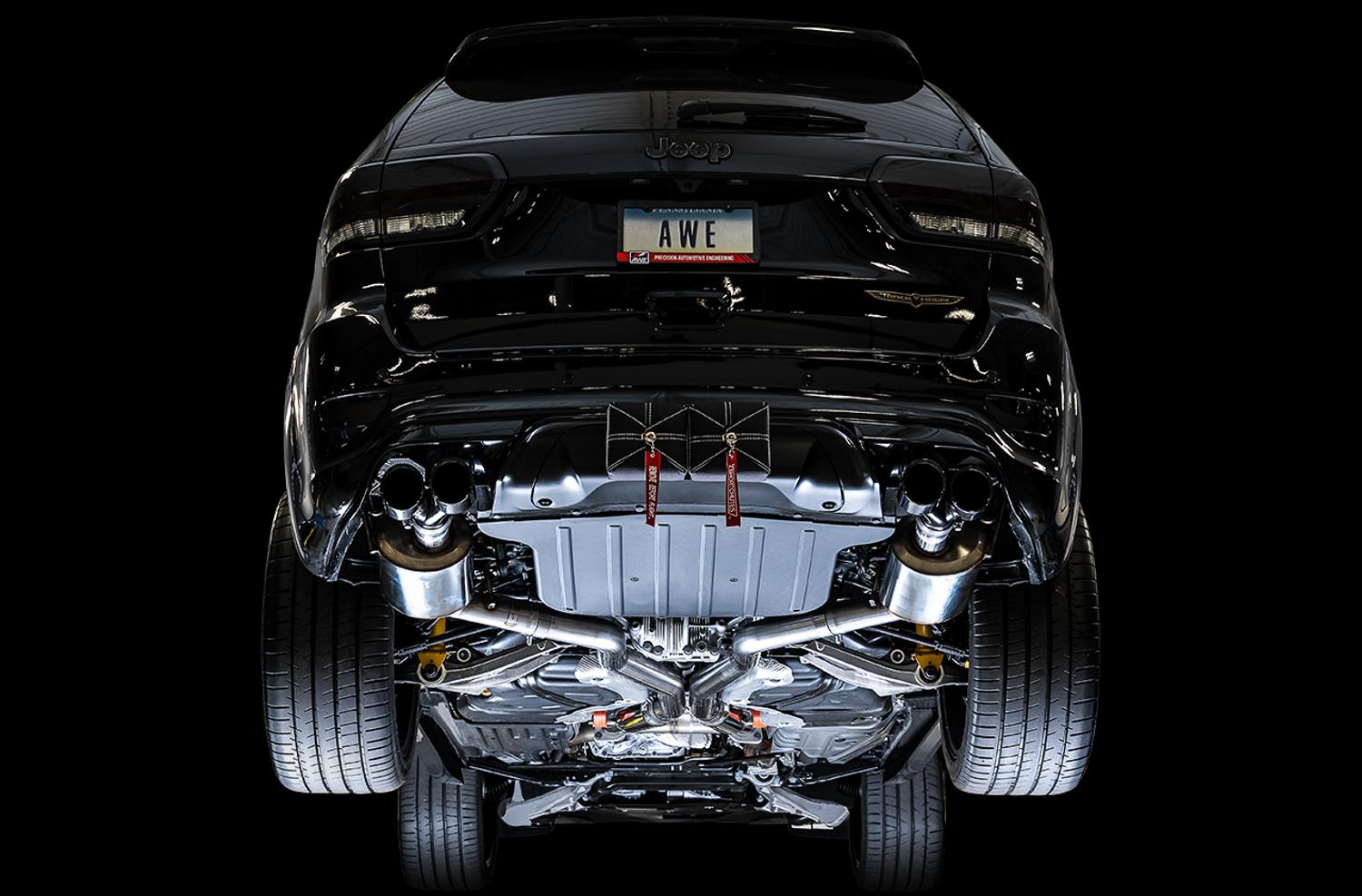 AWE Cat Back Exhaust - Touring Edition, Stock Tips (2020 Grand Cherokee SRT/Trackhawk) - 3015-31017