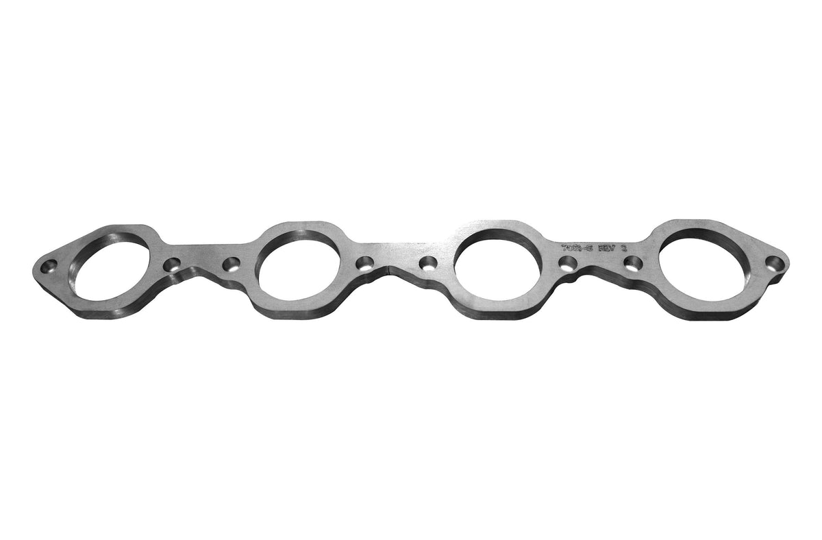 Kooks SBF Header Flange 3" Inline Bolt Pattern- 3/8" Thick Stainless. Ports for 1-7/8" - 7051-S