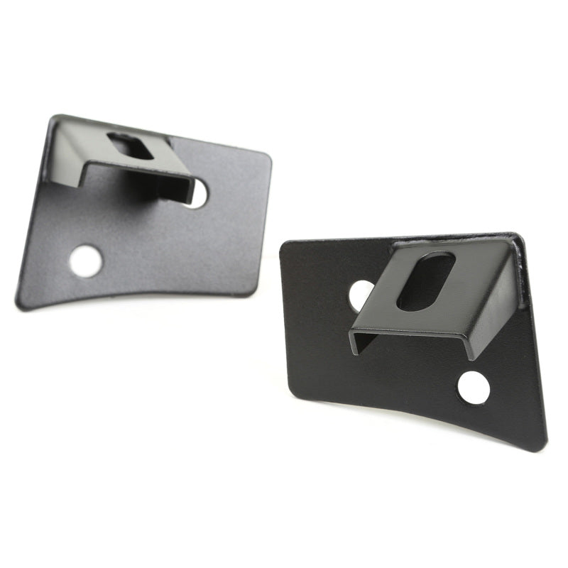 Rugged Ridge Light Mount Bracket Kit Windshield Textured Black; 07-18 Wrangler Jk - 11027.04
