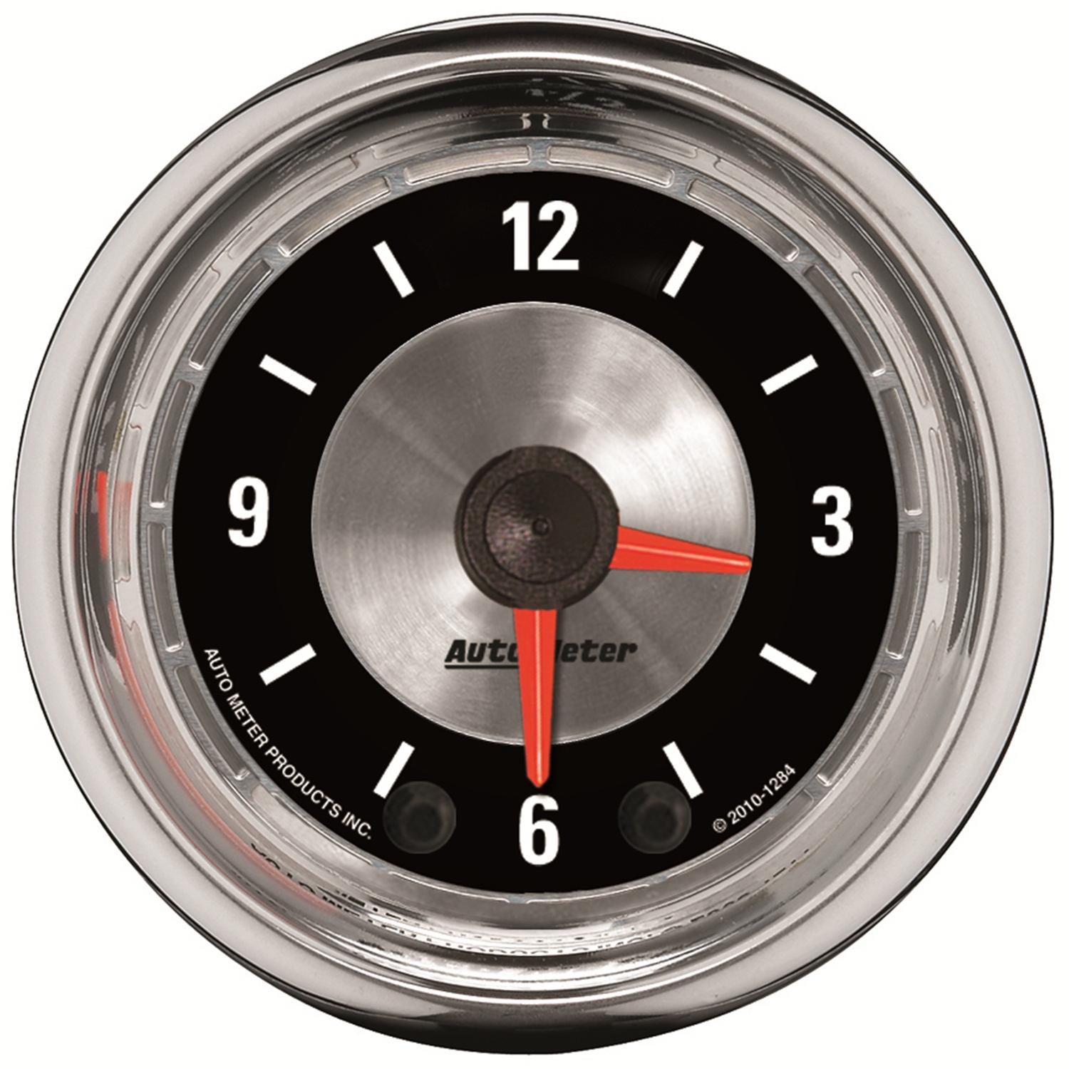 Auto Meter 2-1/16" CLOCK, 12 HOUR, AMERICAN MUSCLE - 1284