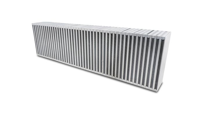 Vibrant Performance Vertical Flow Intercooler; 24"W X 6"H X 3.5"Thick - 12856