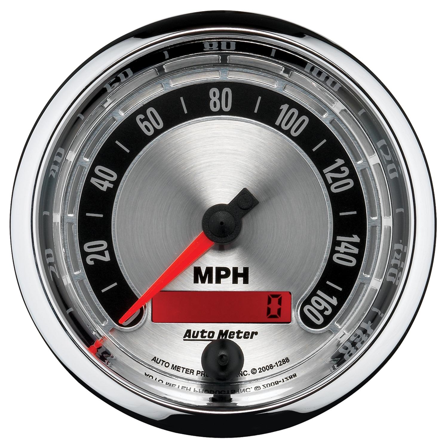 Auto Meter 3-3/8" SPEEDOMETER, 0-160 MPH, AMERICAN MUSCLE - 1288