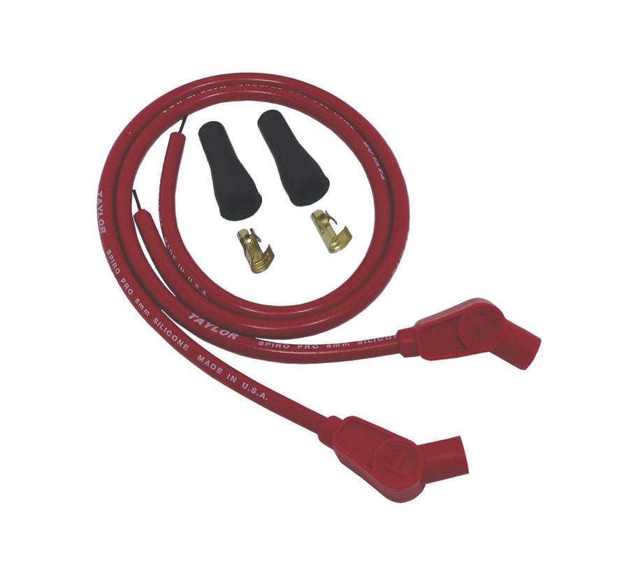 TAYLOR CABLE 8mm Spiro-Pro red MC univ 135 - 10253