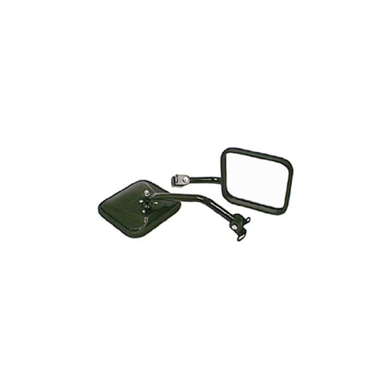 Rugged Ridge Door Mirror Kit Cj-Style Black; 87-95 Jeep Wrangler Yj - 11001.07