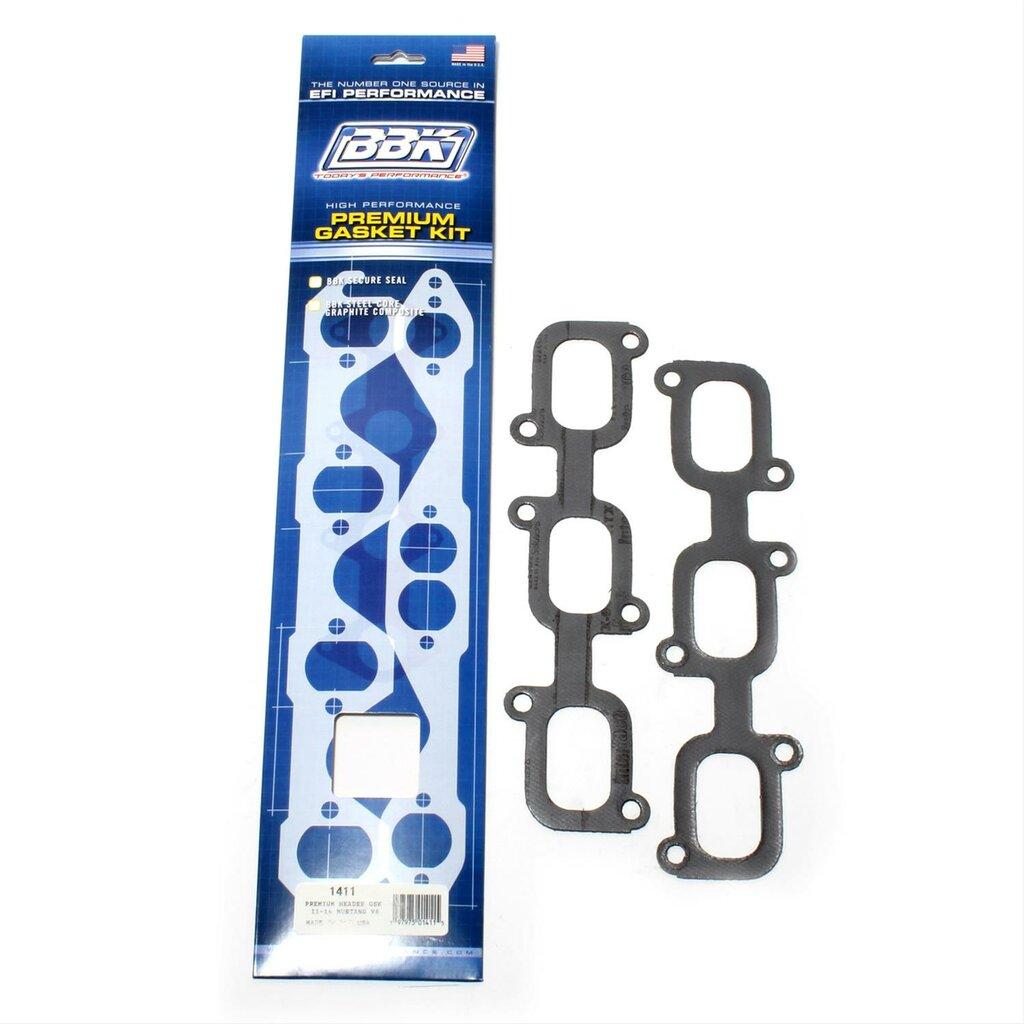 BBK Premium Header Gasket Set- Mustang V6 3.7L,  (Pair) (2011-2017 Mustang) - 1411