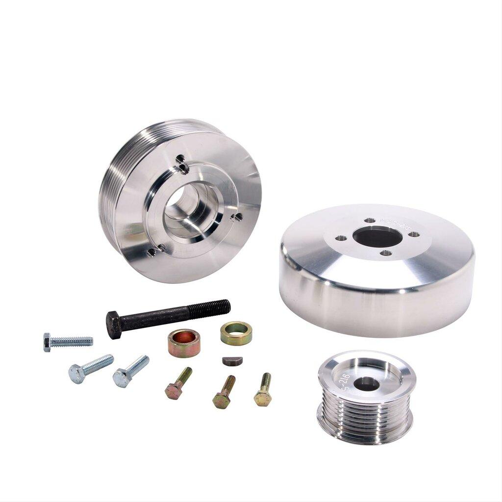 BBK 1997-2004 Ford 4.6L/5.4L F-Series/Exped 3 Pc Under Drive Pulleys (Aluminum) - 15550
