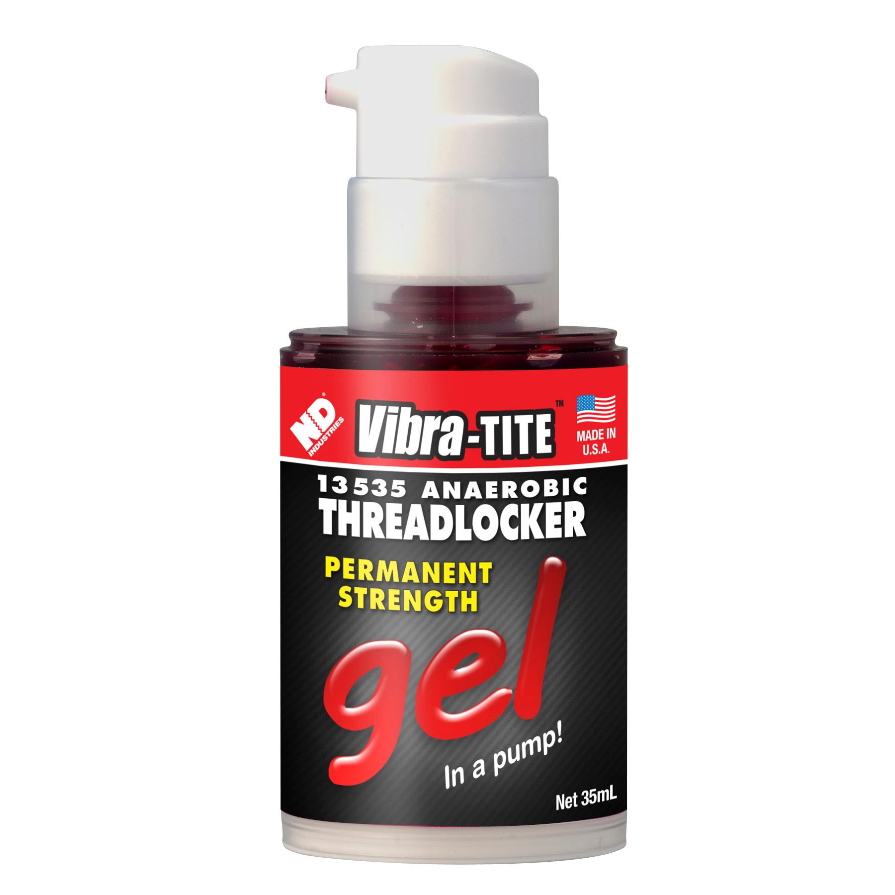 PRW Threadlocker, Pump Dispenser, Permanent Strength, Red Gel, 35Ml Pump - 1293535