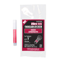 PRW Threadlocker, Bullet, High Strength, Red, 2Ml Tube - 1294002