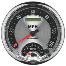 Auto Meter 5" TACHOMETER/SPEEDOMETER COMBO, 8K RPM/120 MPH, AMERICAN MUSCLE - 1295