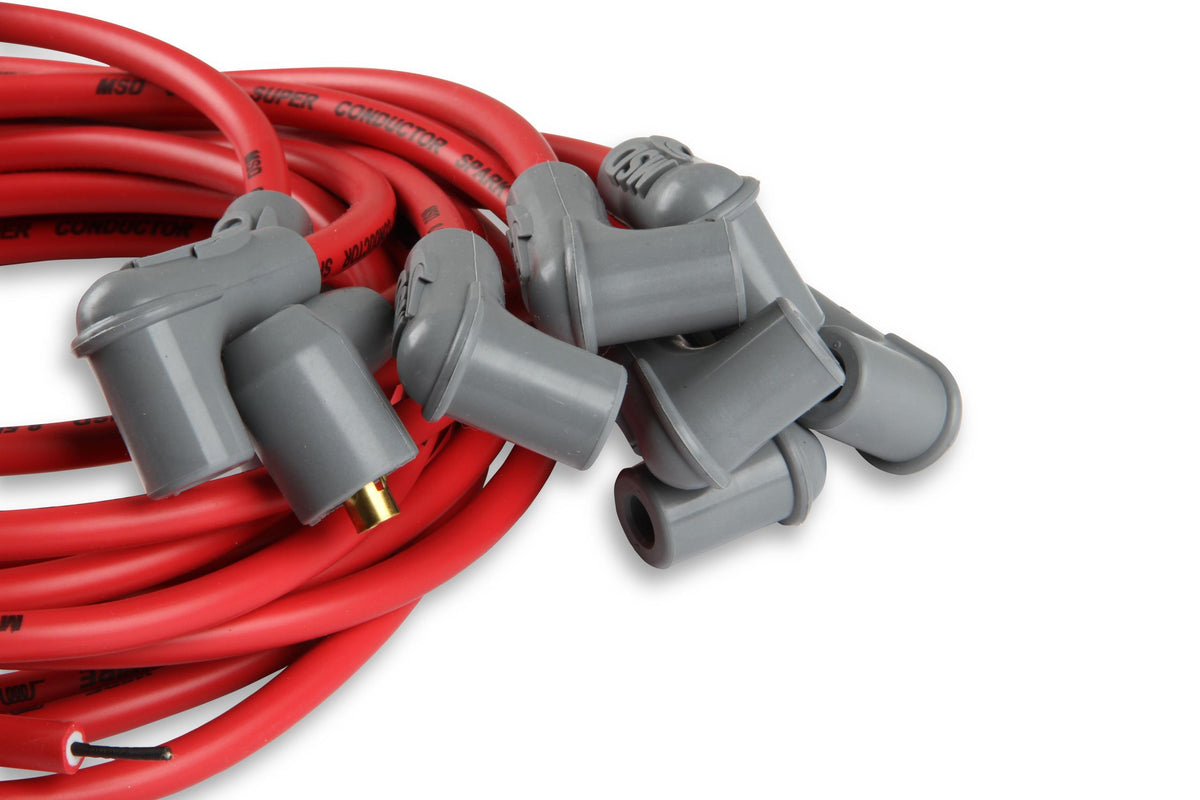 Msd 31239 Wire Set, Super Conductor, 8-Cyl. 90° Plug, Socket/Hei Cap