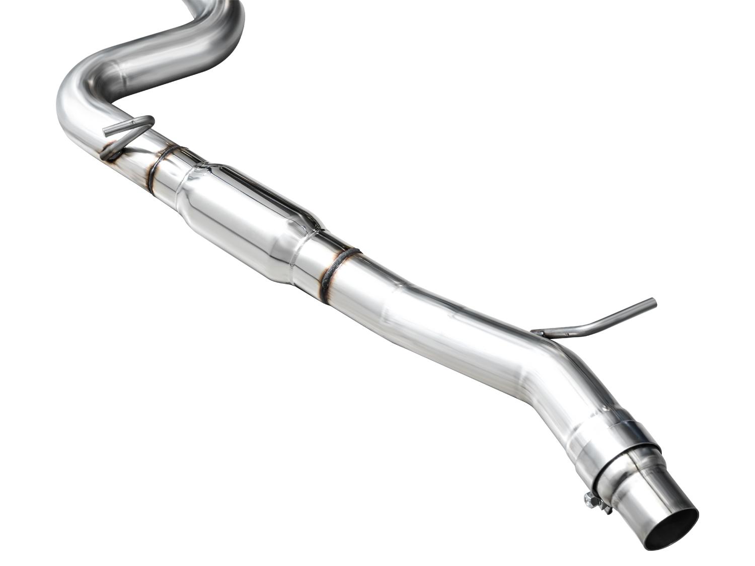 AWE Track Edition Exhaust for Volkswagen MK8 Golf R - Diamond Black Tips - 3020-43658