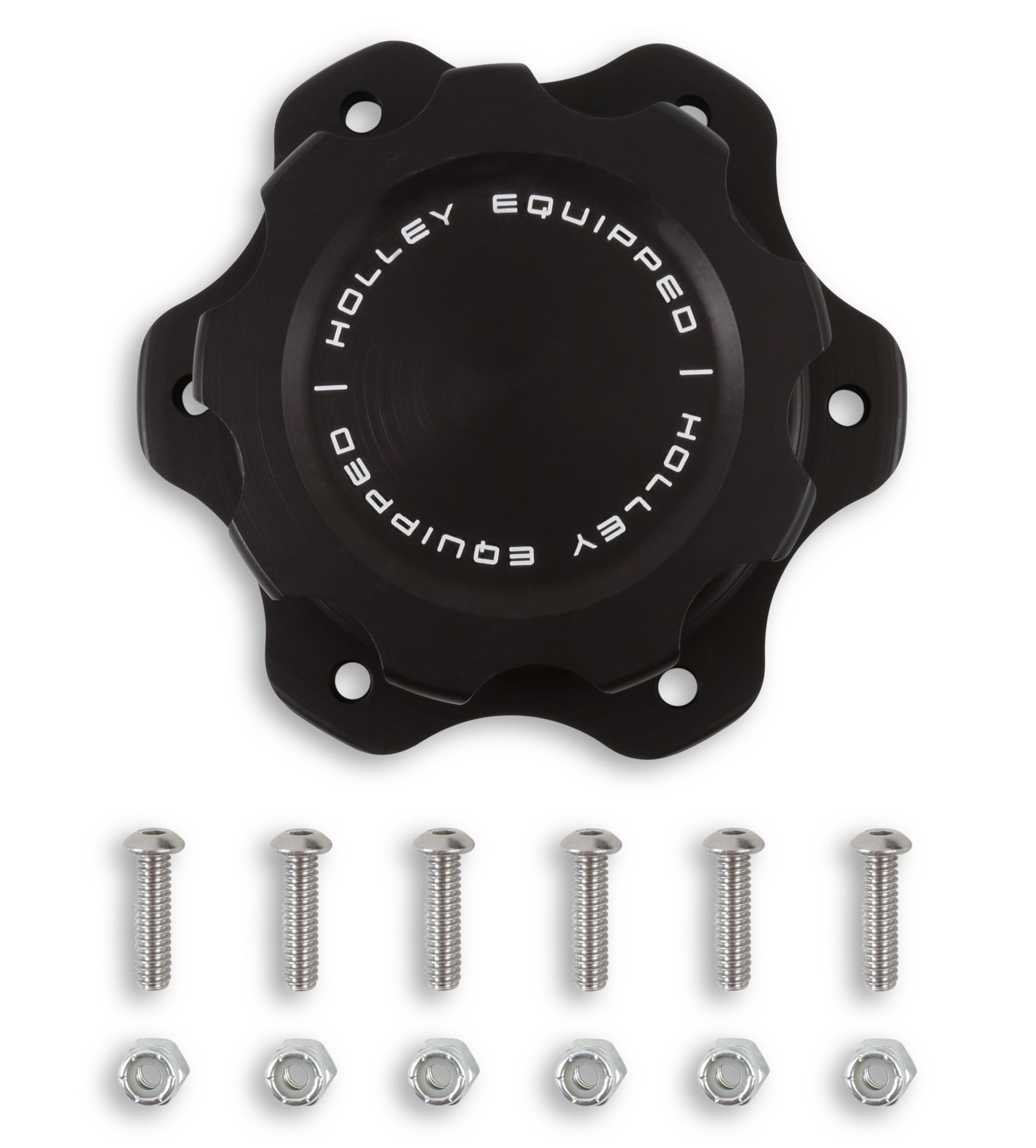 Holley Equipped Billet Fuel Cell Cap.  - 241-226