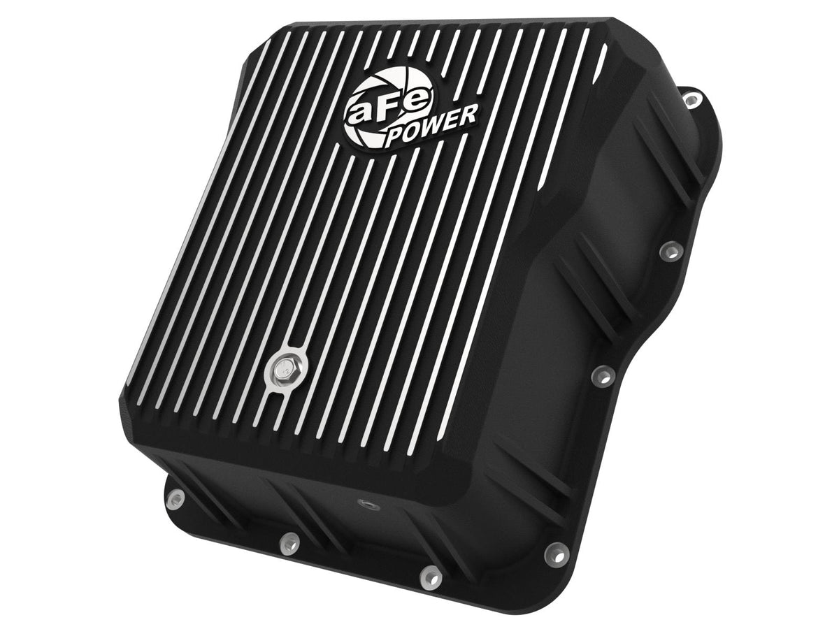 aFe POWER Transmission Pan Black w/ Machined Fins - 46-70072
