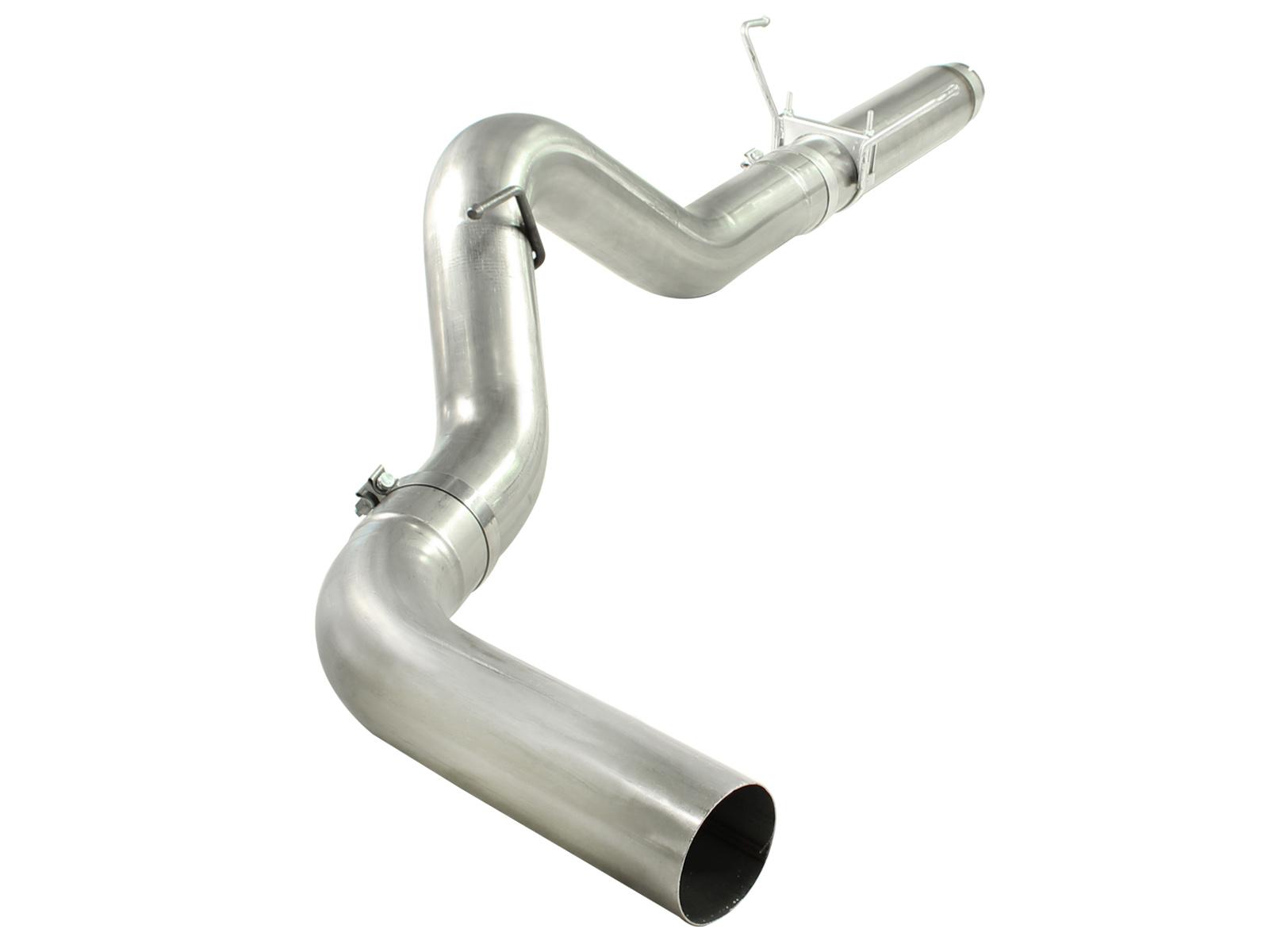 AFE Large Bore-HD 5 IN 409 Stainless Steel DPF-Back Exhaust System (2007-2012 2500, 3500, Ram 2500, Ram 3500) - 49-42016