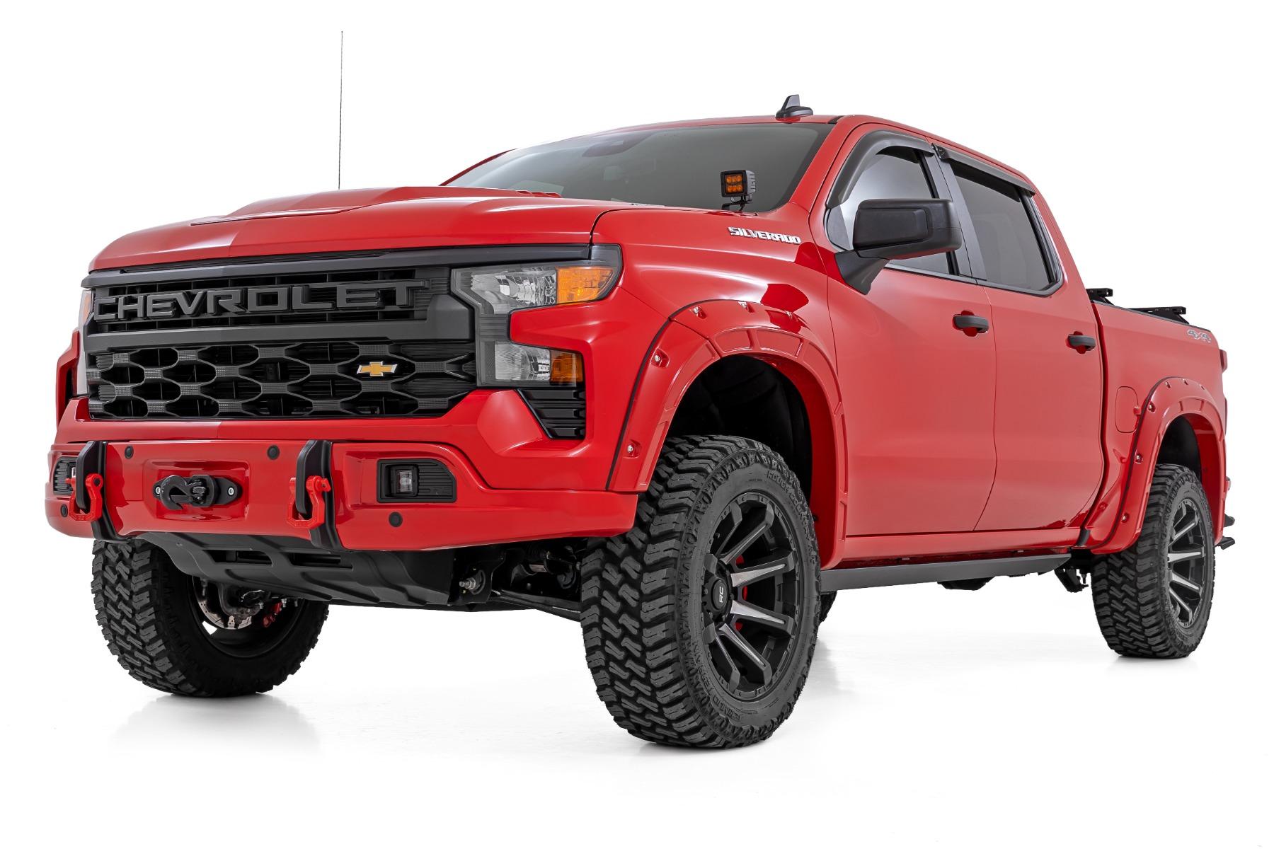 Rough Country Bumper Cover G7C Red Hot Chevy Silverado 1500 2WD/4WD (2023-2026) (2023-2026 Silverado 1500) - 13006-G7C
