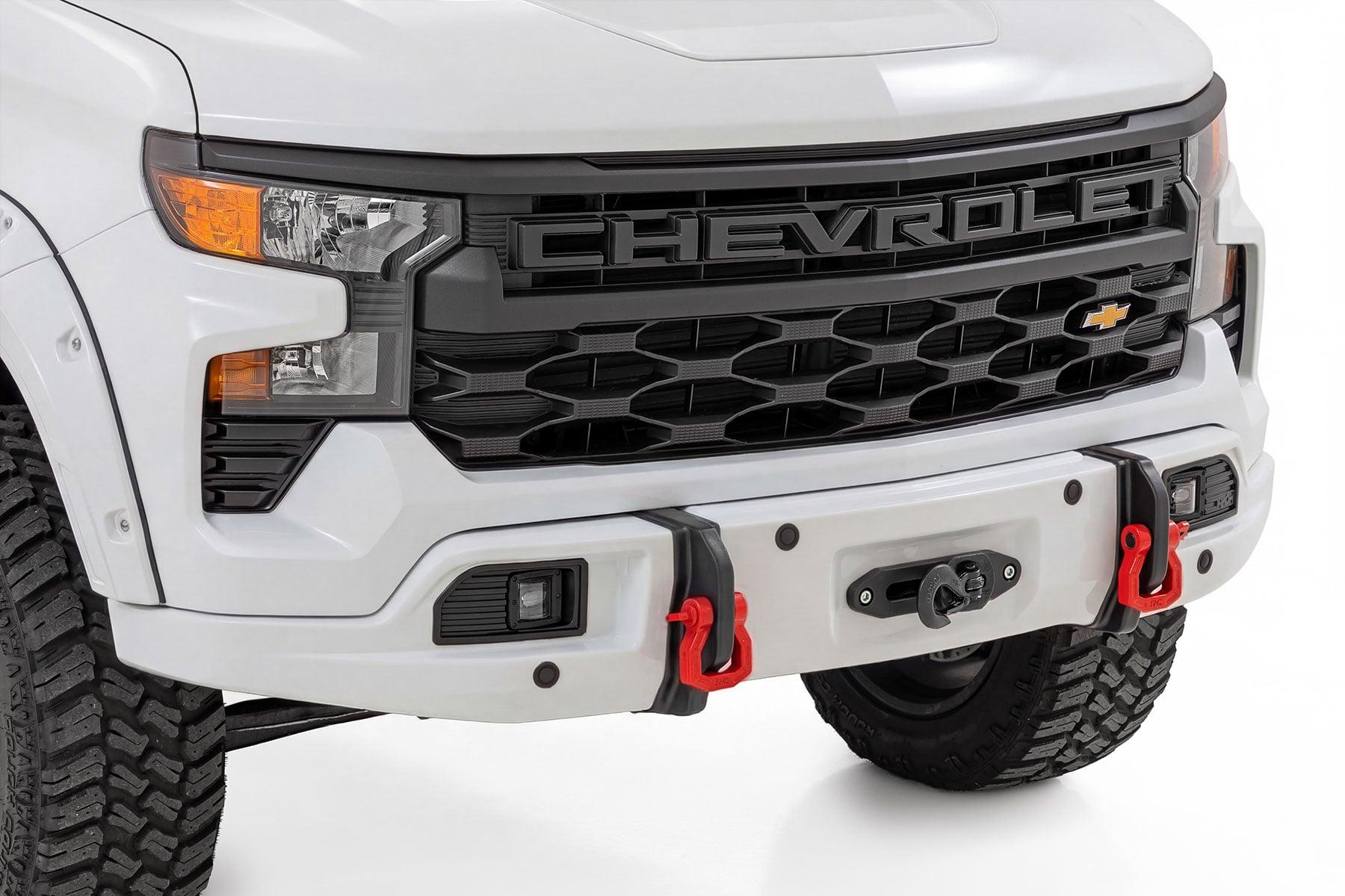 Rough Country Bumper Cover GAZ Summit White Chevy Silverado 1500 2WD/4WD (2023-2026) (2023-2026 Silverado 1500) - 13006-GAZ