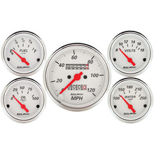 Auto Meter 5 PC. GAUGE KIT, 3-1/8" & 2-1/16", MECH. SPEEDOMETER, ARCTIC WHITE - 1300