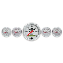 Auto Meter 5 PC. GAUGE KIT, 3-1/8" & 2-1/16", ELEC. SPEEDO., CHEVROLET HERITAGE BOWTIE - 1302-00408