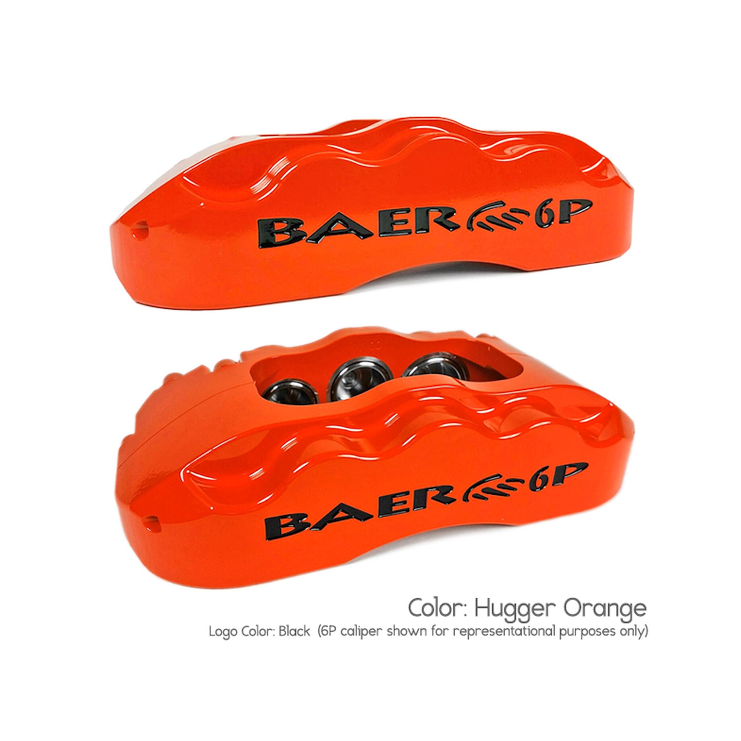 Baer 11" SS4+ Front Brake Kit, Hugger Orange, SDZ, Std. Studs (1970-1974 Ford, Mercury Fitments) - 4261379HO
