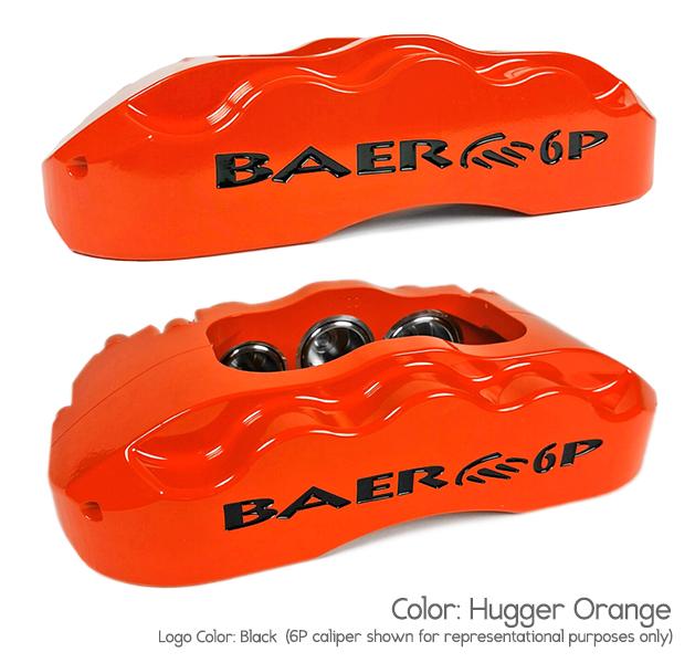Baer 11" SS4+ Front Brake Kit, Hugger Orange, SDZ, Std. Studs (1969-1982 Chevrolet Fitments) - 4301447HO