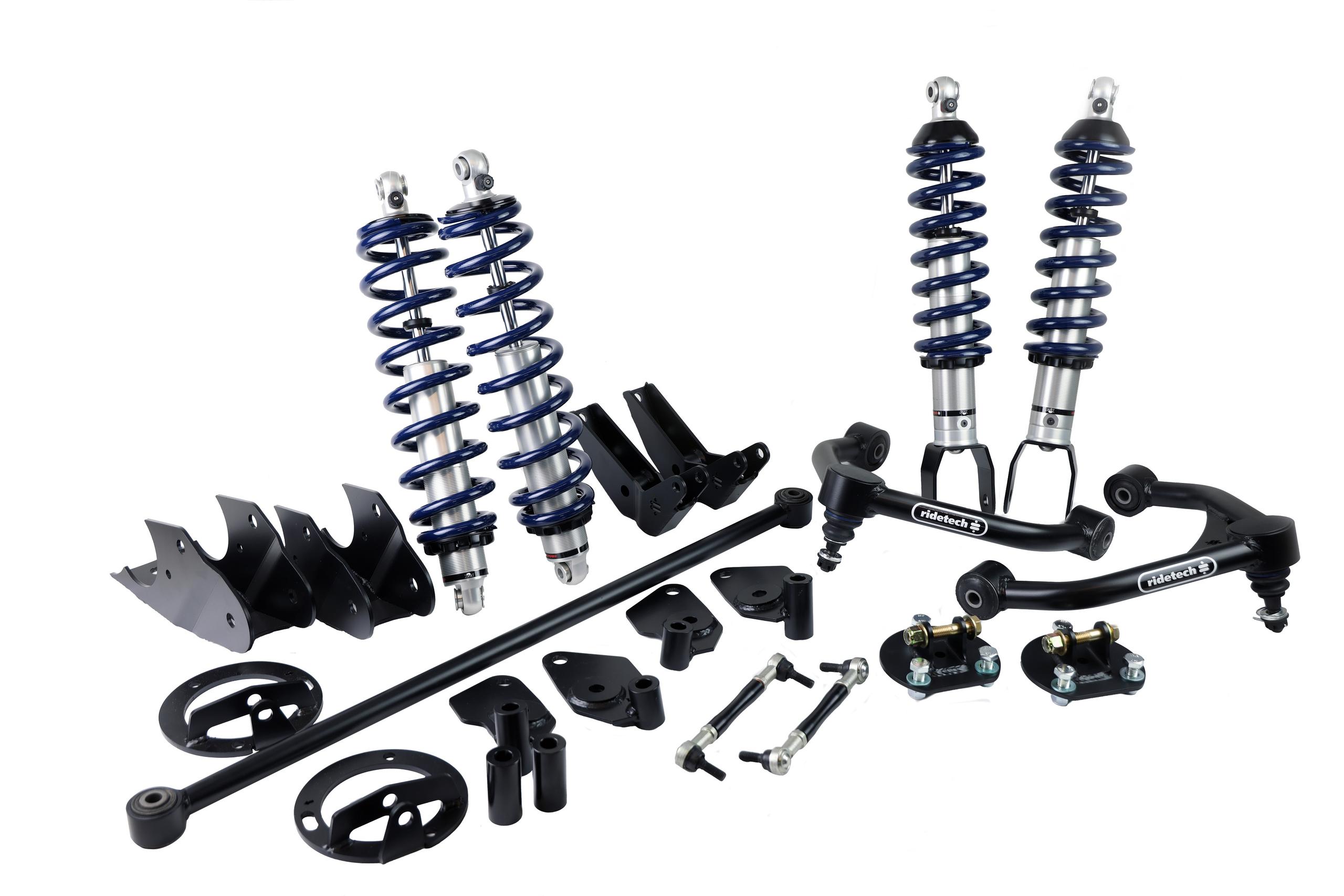 Ridetech Front and rear Coil-Over lowering system for 2019-2025 Ram 1500 2WD. (2019-2025 Ram 1500) - 13130110
