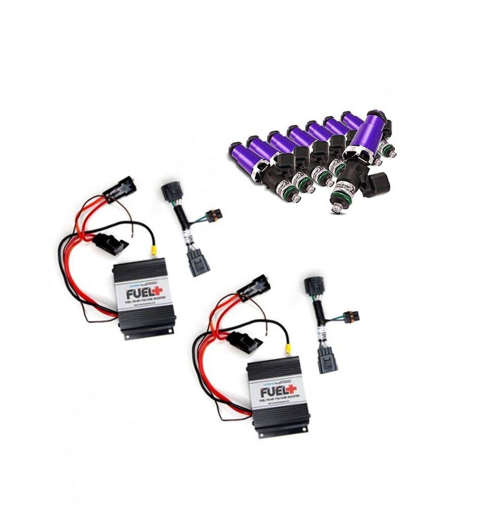 2013-2014 Shelby GT500 Dual 40amp Plug and Play Fuel+ Pump Voltage Boosters and ID1050X Fuel Injectors