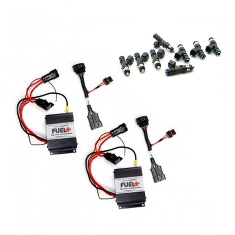 2013-2014 Shelby GT500 Dual 40amp Plug and Play Fuel+ Pump Voltage Boosters and DW 95lb Fuel Injectors