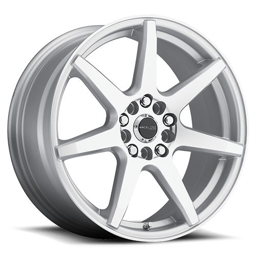 Raceline Wheels Aluminum Wheels 16x7 Evo 131S Silver 7 Spoke 40 Offset 5 on 112/5 on 120 Bolt Pattern 74.1 Bore Raceline - 131S-67091+40