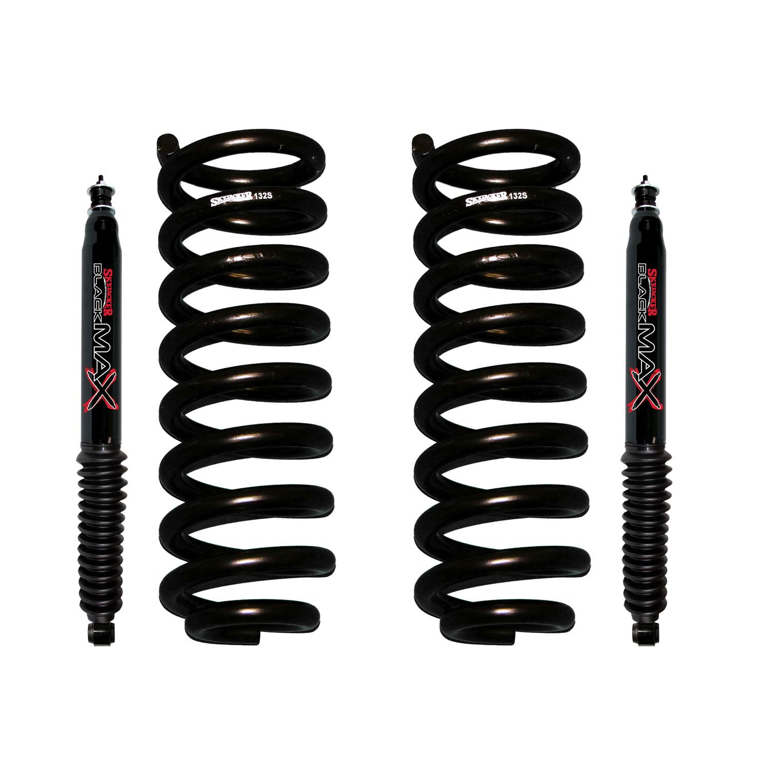 Skyjacker Ford/Mazda Suspension Lift Kit w/Shock Black MAX Shocks 1.5-2 Inch Front Lift - 132-B
