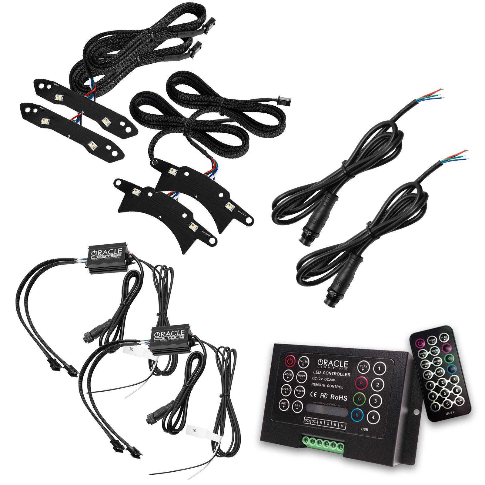 Oracle Lighting Colorshift Rgb+W Headlight Conversion Kit, Colorshift 2.0 (2015-2021 Challenger) - 1329-333