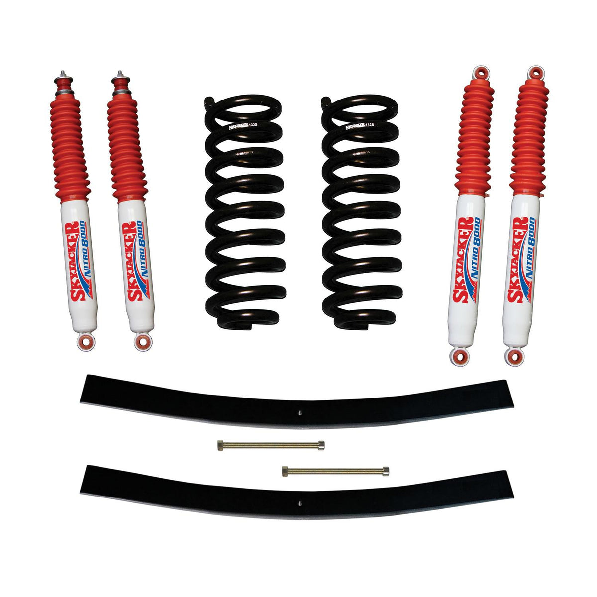 Skyjacker Explorer/Navajo Suspension Lift Kit 91-94 Explorer 91-94 Navajo w/Shock Nitro Shocks 1.5-2 Inch Lift Incl. Front Coil Springs Rear Add-A-Leafs - 132EXK-N