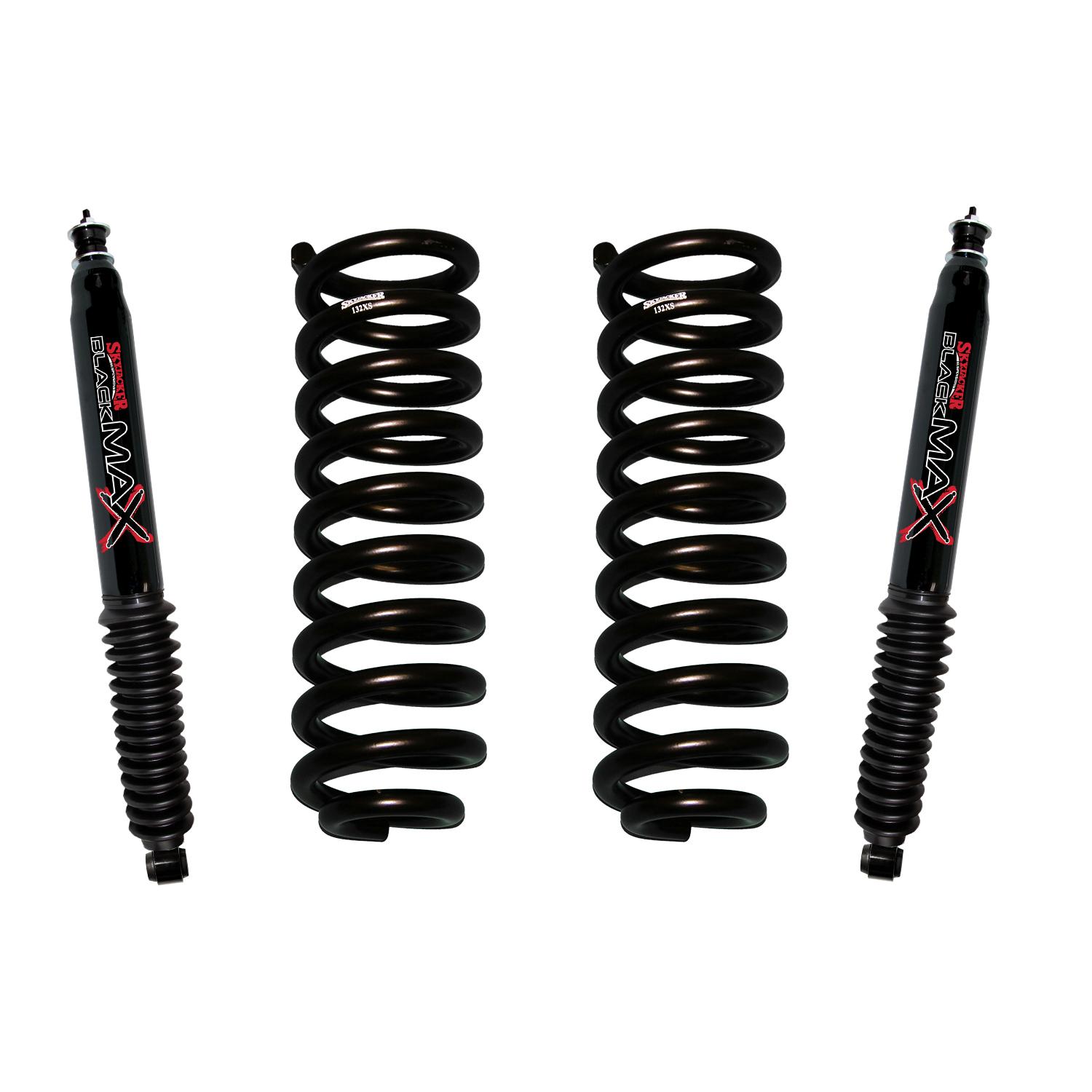 Skyjacker Ford/Mazda Suspension Lift Kit 86-97 Ranger 91-94 Navajo w/Shock Black MAX Shocks 1.5-2 Inch Front Lift - 132X-B