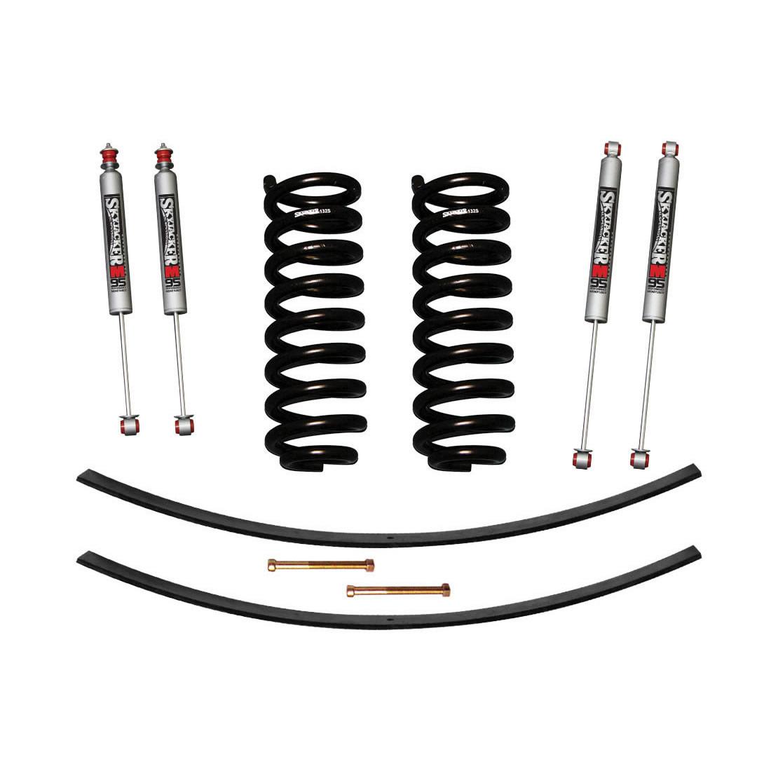 Skyjacker Ranger Suspension Lift Kit 89-97 Ranger w/Shock M95 Performance Shocks 1.5-2 Inch Lift Incl. Front Coil Springs Rear Add-A-Leafs - 132XK-M