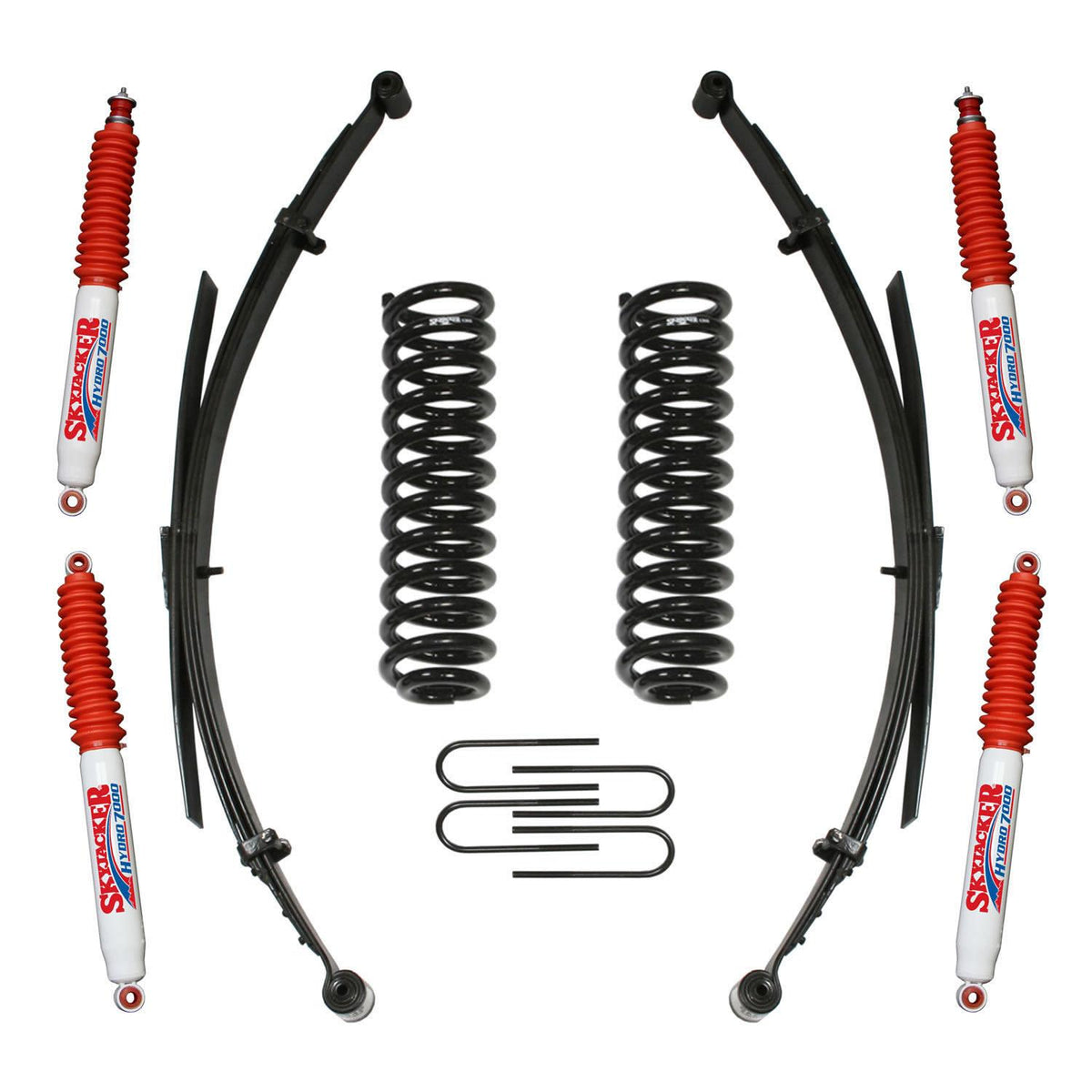 Skyjacker Ranger/B4000 Suspension Lift Kit 86-97 Ranger 94-97 B4000 w/Shock 1.5-2 Inch Lift Incl. Rear U Bolt Kit Front Coil/Rear Leaf Springs - 132XKS-H