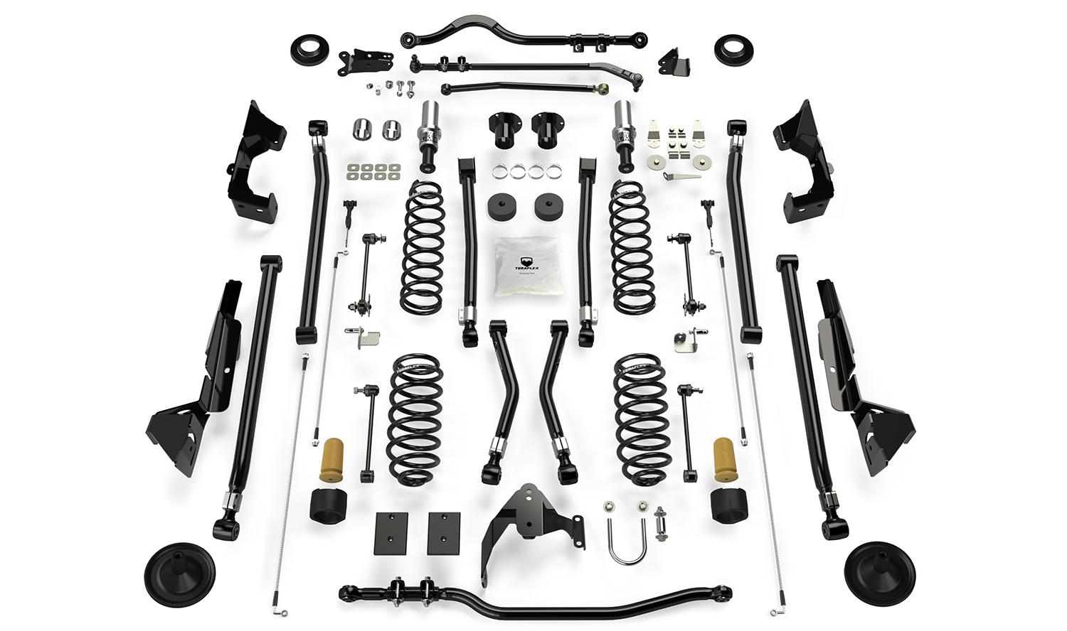 Teraflex 07-18 Wrangler JK 4 Door 6 Inch Alpine RT6 Long Arm Suspension System No Shocks - 1336000