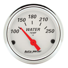 Auto Meter 2-1/16" WATER TEMPERATURE, 100-250 °F, ARCTIC WHITE - 1337