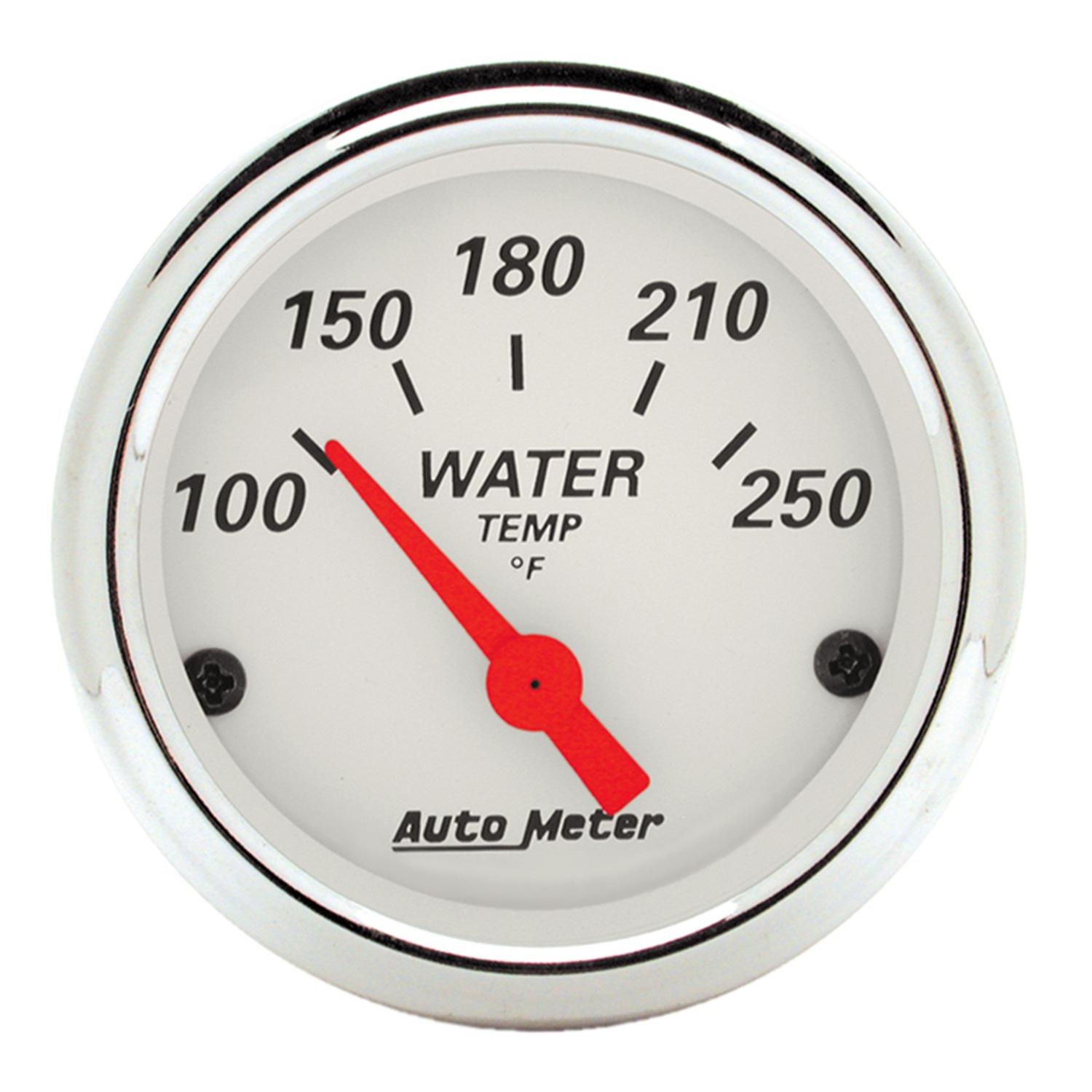 Auto Meter 2-1/16" WATER TEMPERATURE, 100-250 °F, ARCTIC WHITE - 1337