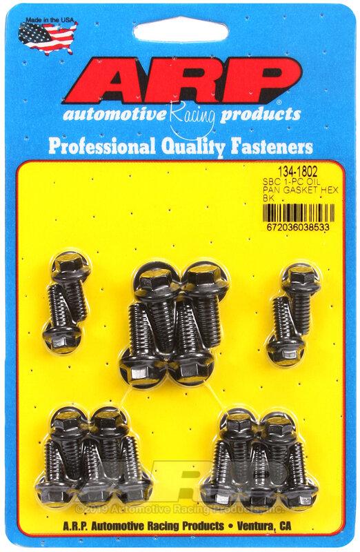 ARP SBC 1-PC OIL PAN GASKET HEX BK - 134-1802