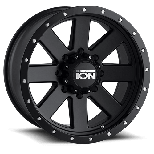 ION Wheels Type 134 20x10 / 8x165.1 BP / -19mm Offset / 130.8mm Hub Matte Black/Black Beadlock Wheel - 134-2181MB