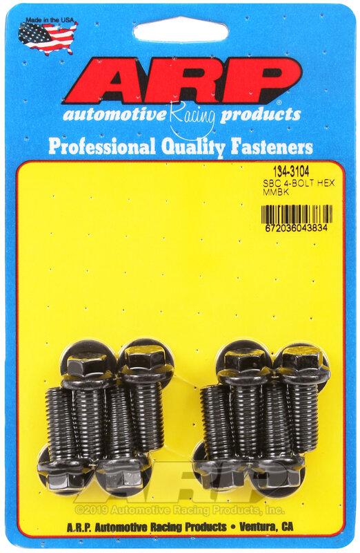 ARP SBC 4-BOLT HEX MMBK - 134-3104