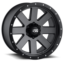 ION Wheels Type 134 18x9 / 6x120 BP / 18mm Offset / 66.9mm Hub Matte Gunmetal/Black Beadlock Wheel - 134-8932MG