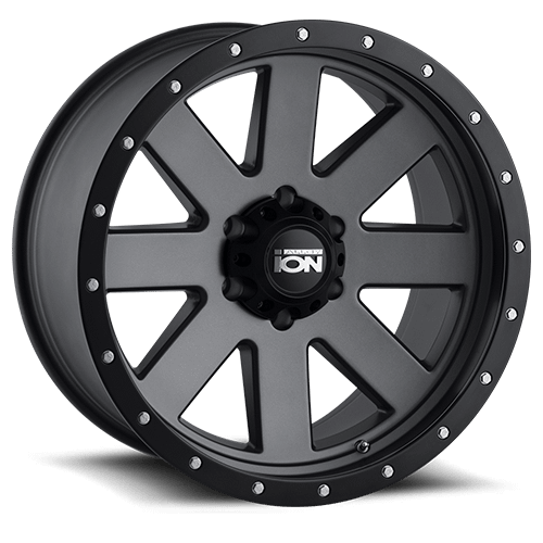 ION Wheels Type 134 18x9 / 6x120 BP / 18mm Offset / 66.9mm Hub Matte Gunmetal/Black Beadlock Wheel - 134-8932MG