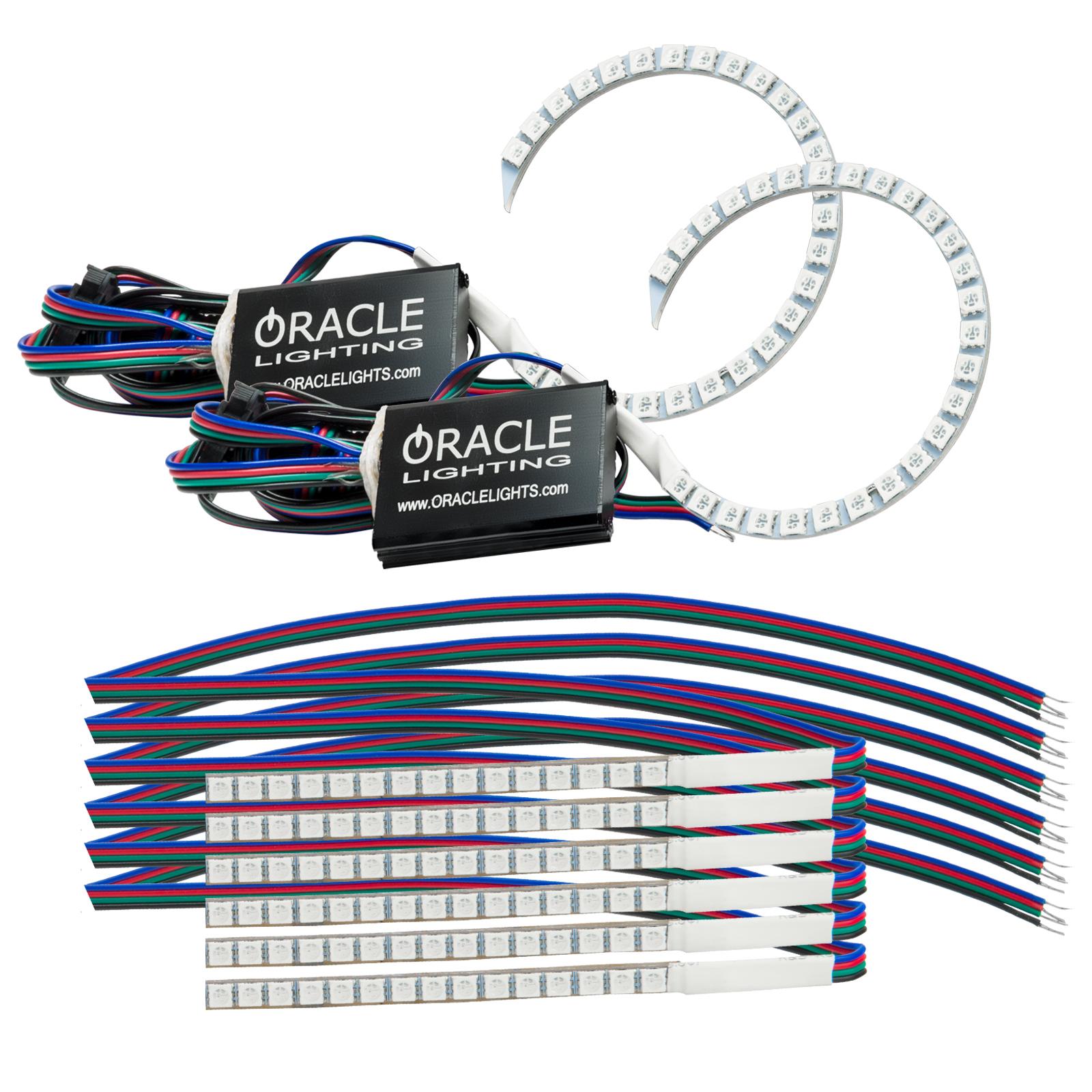 Oracle Lighting Colorshift Halo Kit, W/ Drl, Colorshift - No Controller (2018-2019 Mustang) - 1348-334