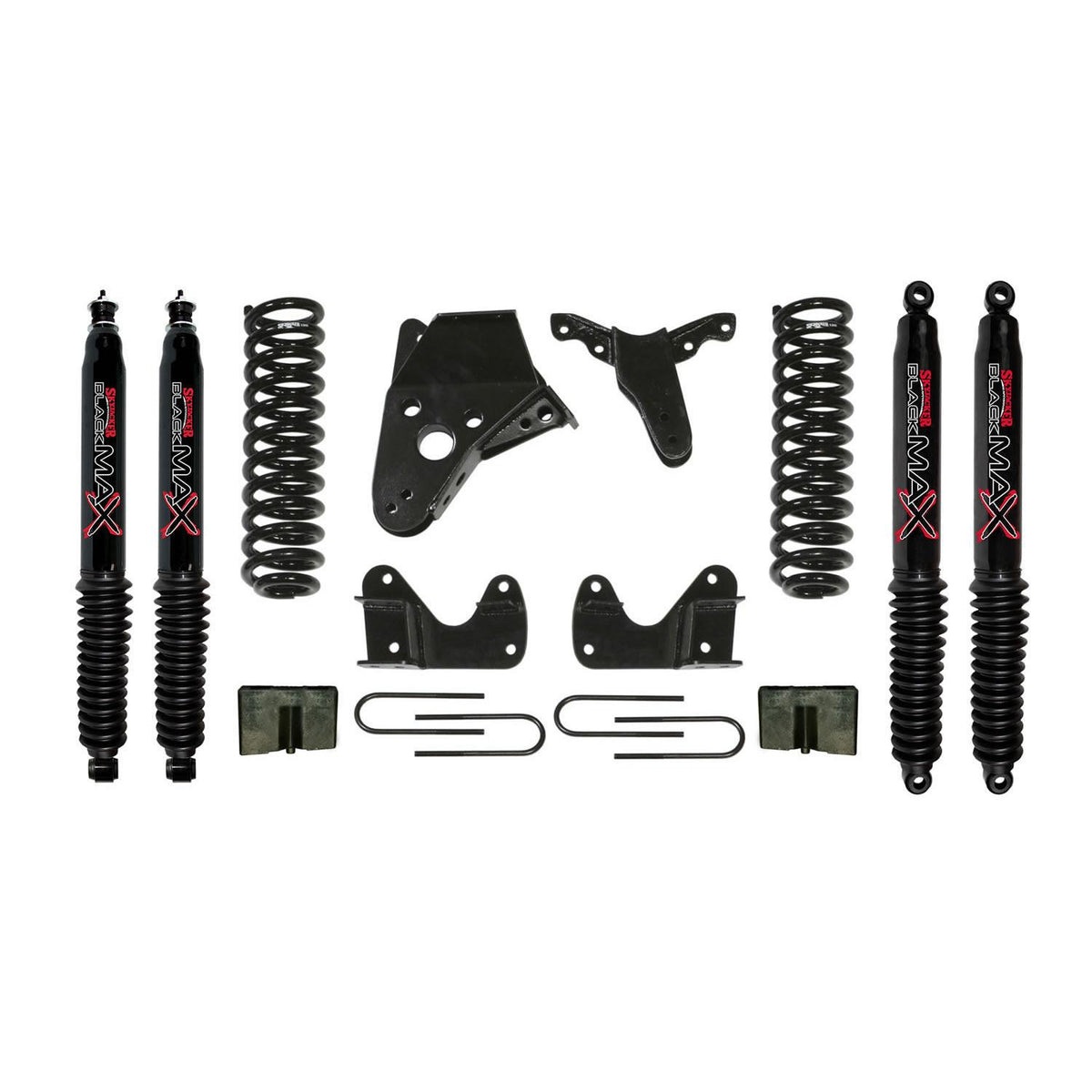 Skyjacker Bronco II Suspension Lift Kit 84-90 Bronco II w/Shock Black MAX Shocks 4 Inch Lift Incl. Heavy Duty Brackets - 134BHK-B