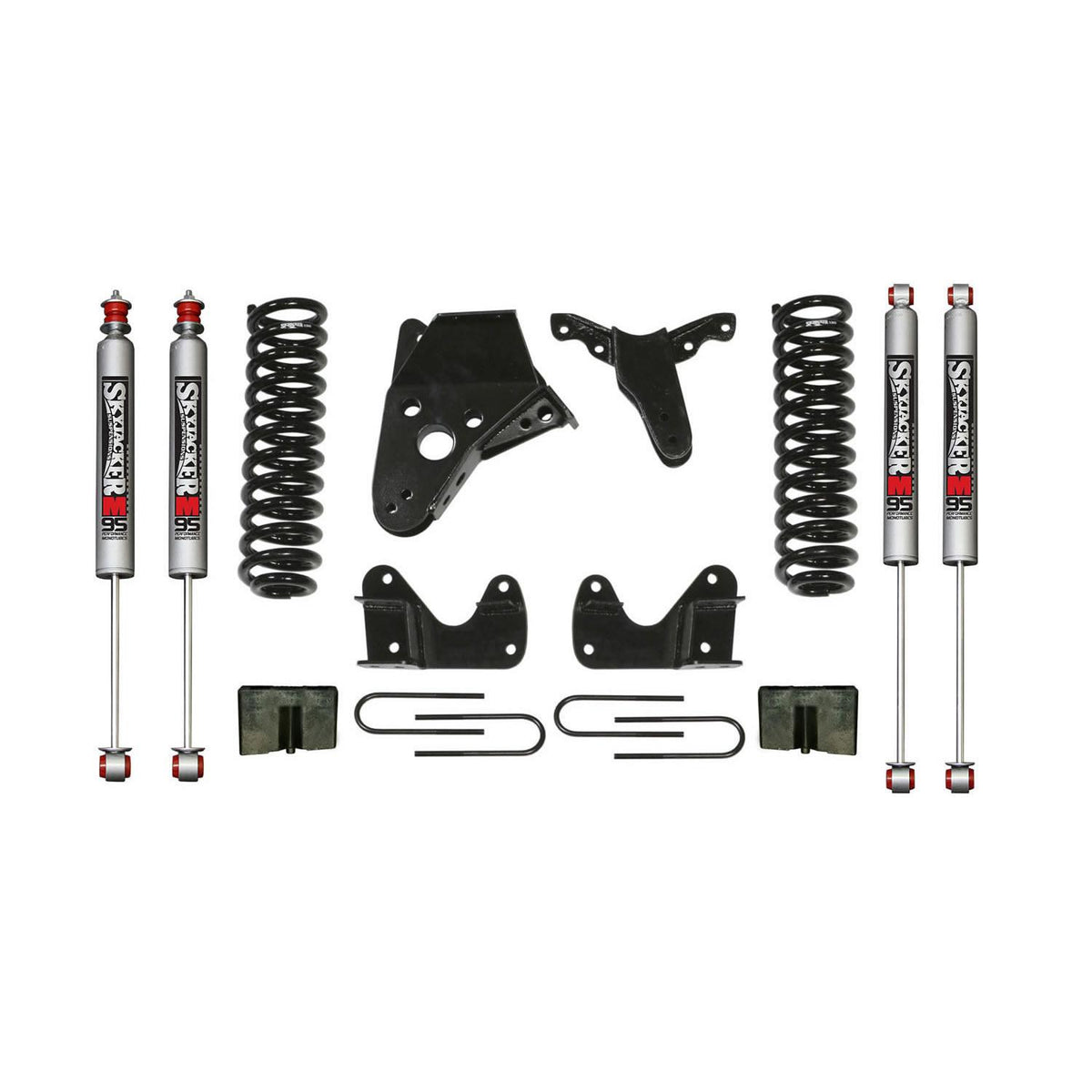 Skyjacker Bronco II Suspension Lift Kit 84-90 Bronco II w/Shock M95 Performance Shocks 4 Inch Lift Incl. Heavy Duty Brackets - 134BHK-M