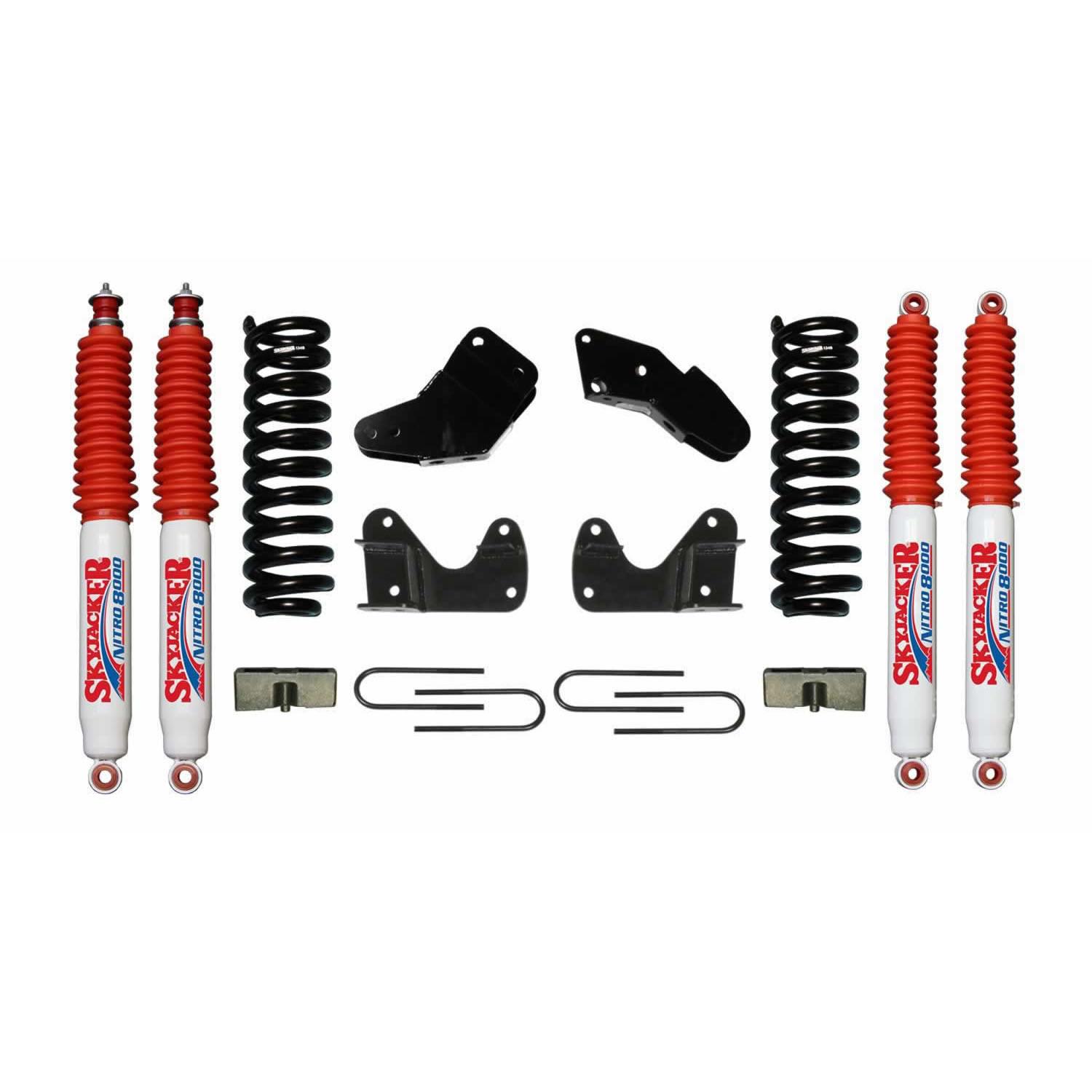 Skyjacker Ranger Suspension Lift Kit 83-97 Ford Ranger w/Shock Nitro Shocks 4 Inch Lift Incl. Standard Brackets U Bolts Blocks - 134R2K-N