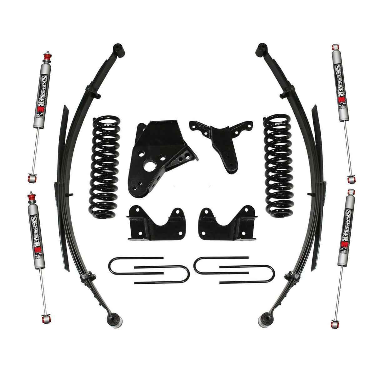 Skyjacker Ranger/B4000 Suspension Lift Kit 98-97 Ranger 94-97 B4000 w/Shock M95 Performance Shocks 4 Inch Lift Incl. Front Coil Springs Rear Leaf Springs Rear U Bolt Kit - 134RHKS-M